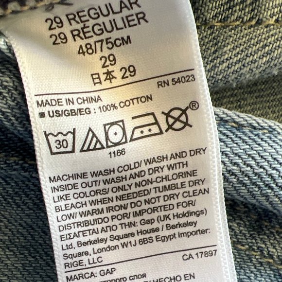🌸4/$50🌸 NWOT 100% cotton Gap High-Rise Original Slouchy Light Indigo Jeans - Picture 4 of 13